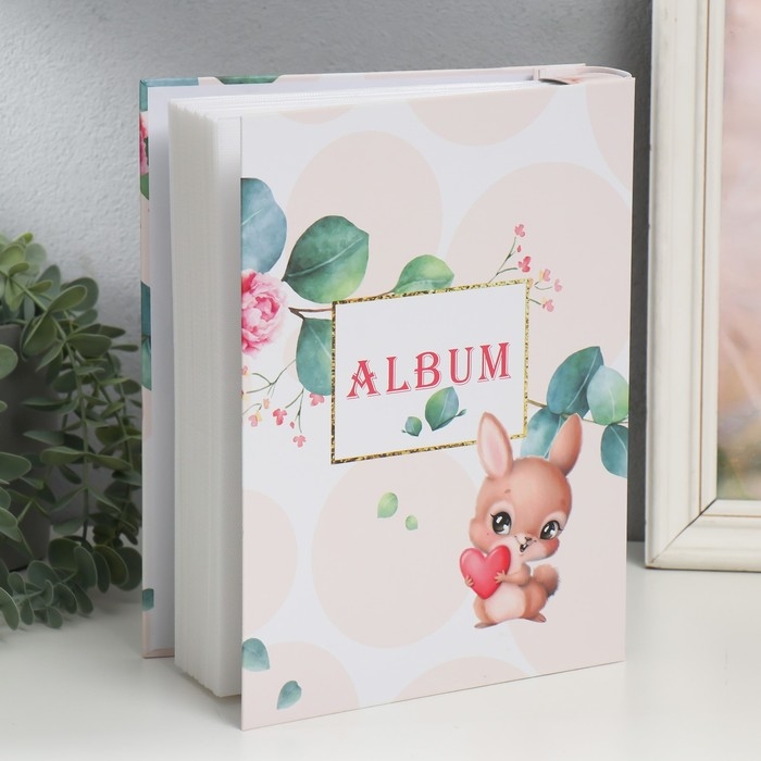 Фотоальбом на 200 фото 10х15 см "Любящие зайки" МИКС 26х20,5х5,6 см