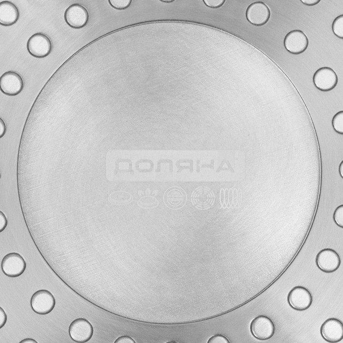 Сковорода Доляна &laquo;Первый дом&raquo;, d=24 см, антипригарное покрытие, индукция, цвет чёрный