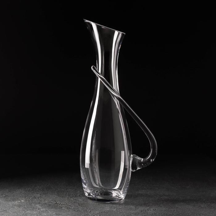 Декантер стеклянный с ручкой &laquo;Грюнер&raquo;, 1,3 л, 15,5&times;11&times;37 см