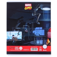 Набор тетрадей 10 штук, 24 листа в линейку, обложка мелованный картон, Мстители