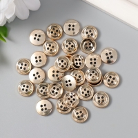 Пуговицы пластик для творчества 4 прокола "Золотая" набор 30 шт 1,2х1,2 см Пуговицы пластик для творчества 4 прокола "Золотая" набор 30 шт 1,2х1,2 см