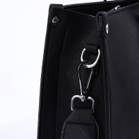 Сумка женская тоут на молнии, цвет чёрный Сумка женская тоут на молнии, цвет чёрный