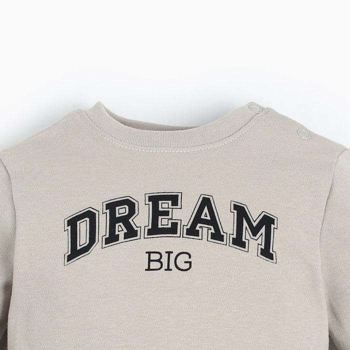 Лонгслив Крошка Я Street style, рост 68-74 см, бежевый