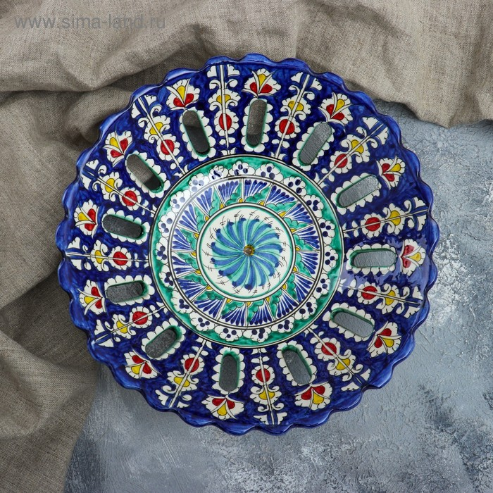 Фруктовница Риштанская Керамика 28см Фруктовница Риштанская Керамика 28см