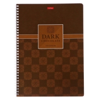 Тетрадь А4, 96 листов в клетку на гребне Chocolate, обложка мелованный картон, металлизированный картон, выборочный лак, блок 65г/м2, 4В МИКС Тетрадь А4, 96 листов в клетку на гребне Chocolate, обложка мелованный картон, металлизированный картон, выборочный лак, блок 65г/м2, 4В МИКС