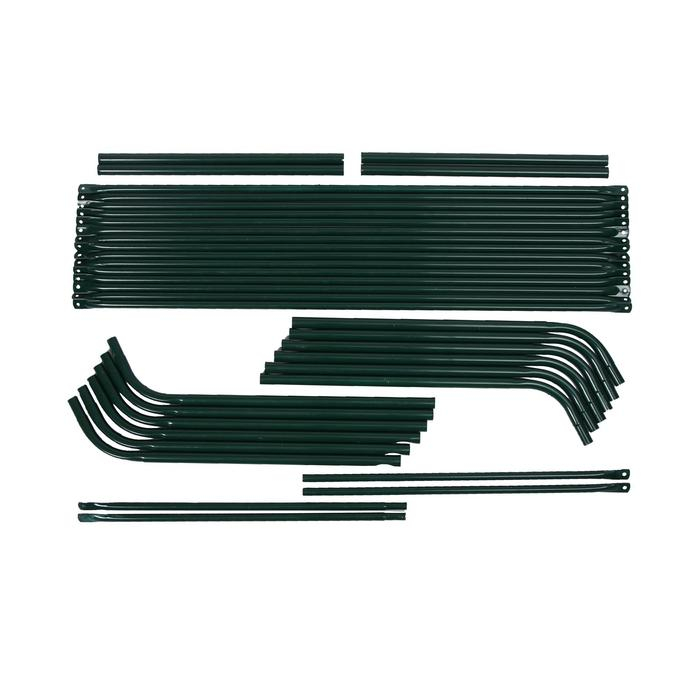 Мини-теплица, 3,7 &times; 1,4 &times; 1,15 м, стальной каркас d = 16 мм, спанбонд 60 г/м&sup2;