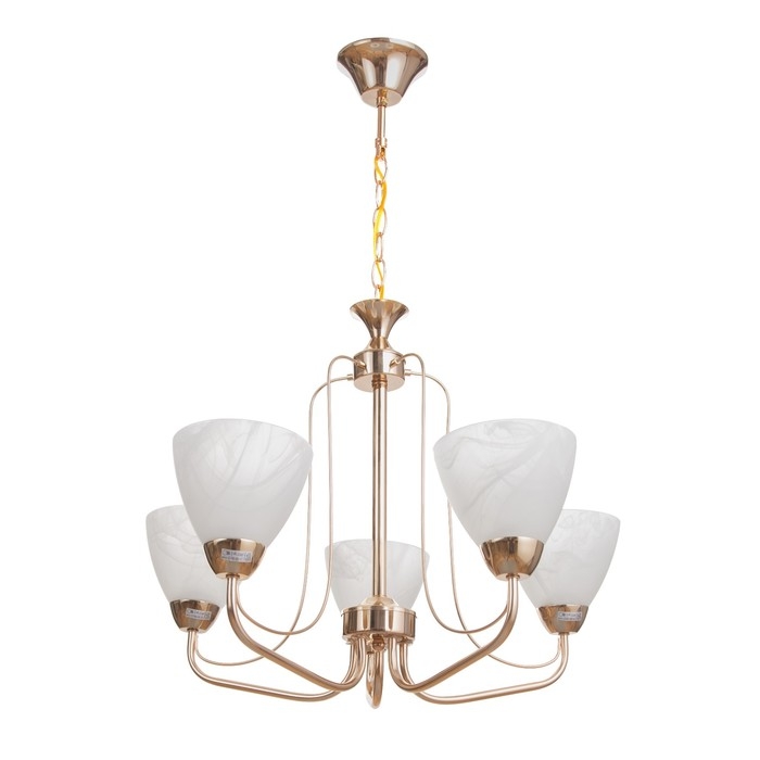 Люстра Люстра "Амелия" 5х60Вт Е27 Золото 59х59х100(60)см