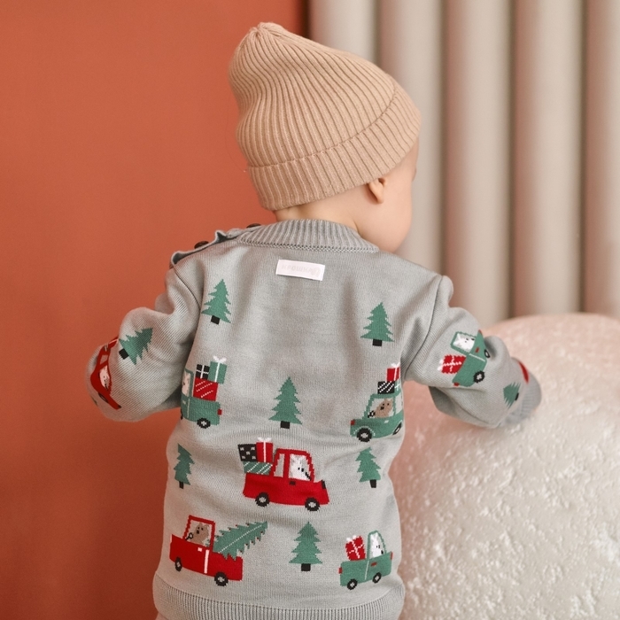 Комплект вязаный Крошка Я &laquo;Машинки&raquo;, рост 68-74 см