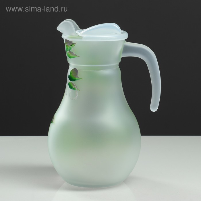 Набор для сока с подносом "Розы" художественная роспись, 6 стаканов 1250/200 мл, микс