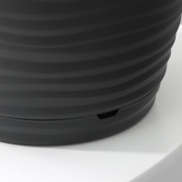 Горшок для цветов с поддоном Saffron, 5,4 л, d=22,4 см, h=20,5 см, пластиковый, цвет чёрный Горшок для цветов с поддоном Saffron, 5,4 л, d=22,4 см, h=20,5 см, пластиковый, цвет чёрный