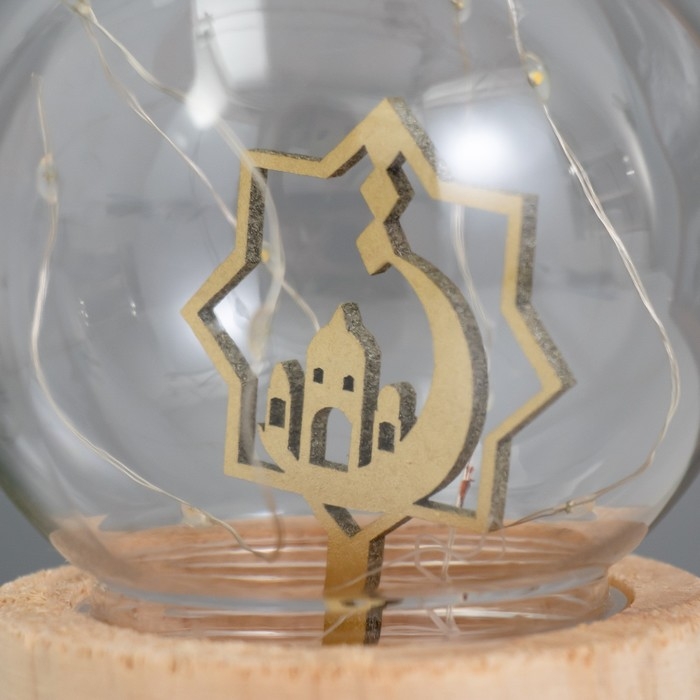 Ночник &laquo;Шар-полумесяц&raquo; LED 3хAG10 шар 8см 6,5х6,5х11,5см