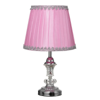 Лампа настольная Е27 220В "Розовая пастила" низ с подсветкой 42х25х25 см RISALUX