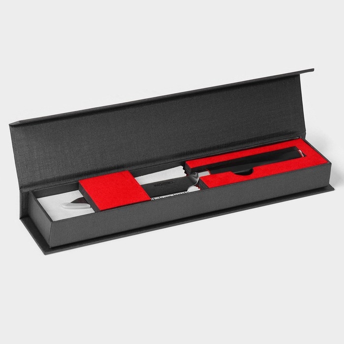 Нож овощной Magistro &laquo;Ортего&raquo;, длина лезвия 12,7 см, дамасская сталь AUS-10