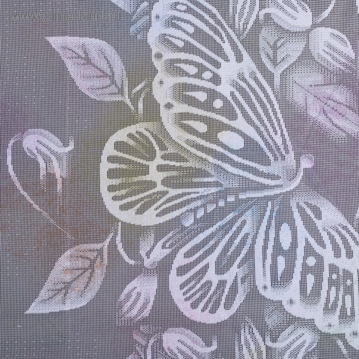 Тюль на кухню со шторной лентой, 300х160 см, 100% полиэстер