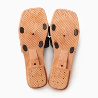 Тапочки женские с открытым носом, размер 40-41, цвет черный Тапочки женские с открытым носом, размер 40-41, цвет черный