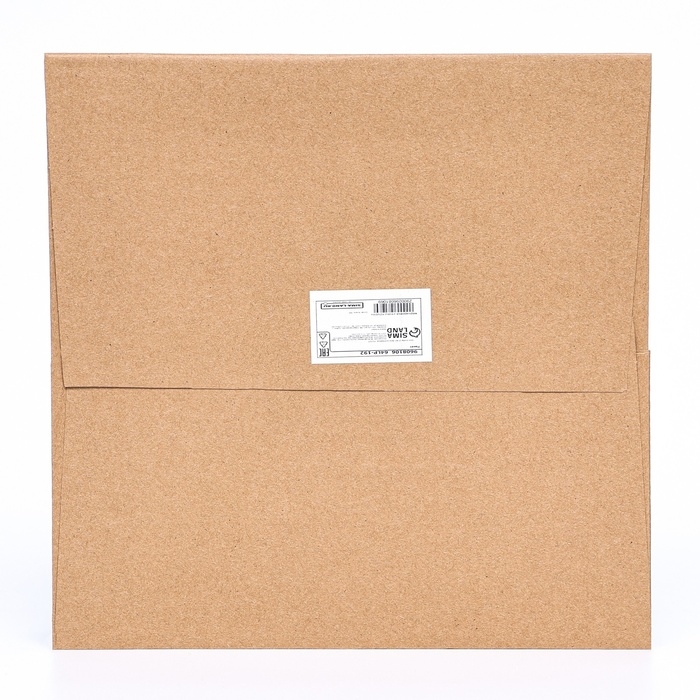 Пакет подарочный, крафт, с окном, 25 х 25 х 25 см