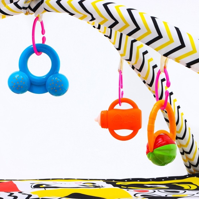 Развивающий коврик с дугами по методике Гленна Домана, 85х85 см, Крошка Я