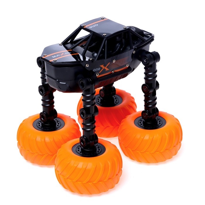 Джип радиоуправляемый &laquo;Акробат&raquo;, выполняет трюки, работает от аккумулятора, цвет черный