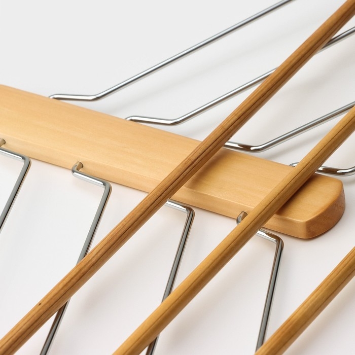 Плечики - вешалка для одежды LaDо́m Bois, 41×38 см, многоуровневая, деревянная сорт А Плечики - вешалка для одежды LaDо́m Bois, 41×38 см, многоуровневая, деревянная сорт А