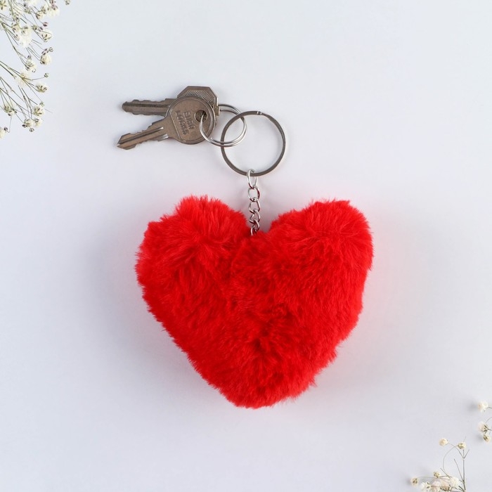 Брелок для ключей пушистик, детский, сердечко «Для тебя», 9 х 10 см Брелок для ключей пушистик, детский, сердечко «Для тебя», 9 х 10 см