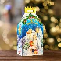 Новый год. Подарочная коробка "Рождественский", 19 х 12 х 35,5 см.