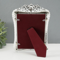 Фоторамка 13х18 см "Овал с розами" перламутр 24х17х1 см