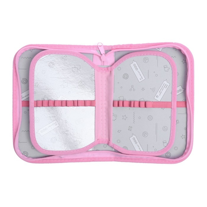 Пенал 3 секции, вкладка внутри, 140 х 210 х 40 мм, тканевый, Calligrata TOP Block Пенал 3 секции, вкладка внутри, 140 х 210 х 40 мм, тканевый, Calligrata TOP Block "Котенок"