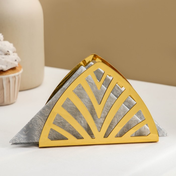 Салфетница Mercy, 13&times;9&times;3 см, цвет золотой