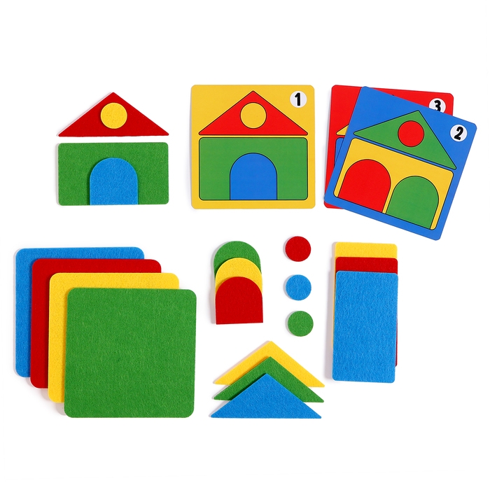 Счётный материал &laquo;Фигурные прятки. Домики&raquo;