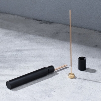 Пенал для хранения благовоний, черный, металл, с благовониями Пенал для хранения благовоний, черный, металл, с благовониями