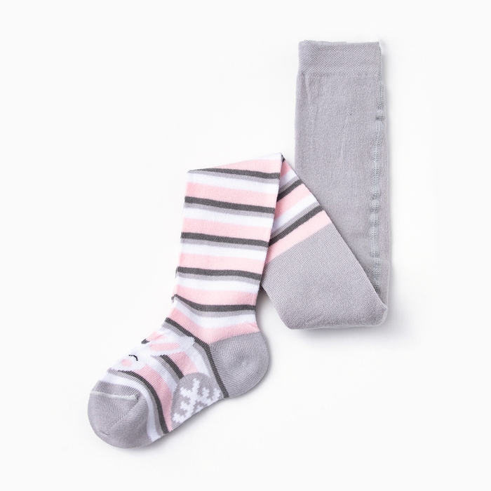 Колготки детские KAFTAN Колготки детские KAFTAN "Заяц" 92-98 см, серый/розовый