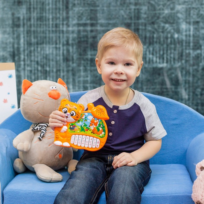 Музыкальная игрушка-пианино &laquo;Любимый тигруля&raquo;, ионика, 4 режима игры, работает от батареек