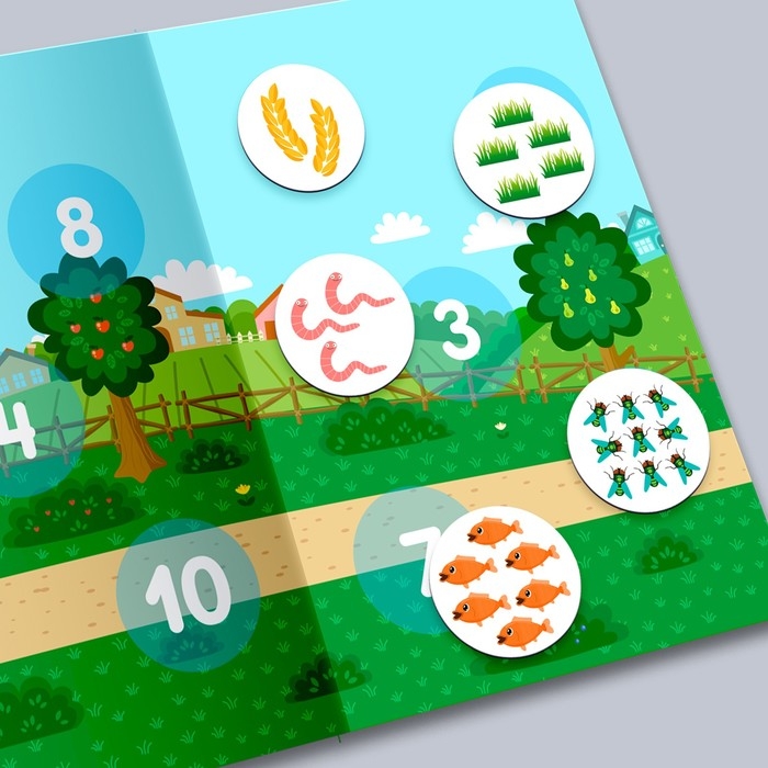 Магнитная игра &laquo;Развивающий&raquo;, Синий трактор