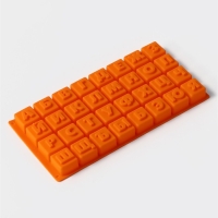 Форма для шоколада Доляна «Алфавит», силикон, 35×18 см, 32 ячейки (3,7×3,7×3 см), цвет МИКС Форма для шоколада Доляна «Алфавит», силикон, 35×18 см, 32 ячейки (3,7×3,7×3 см), цвет МИКС