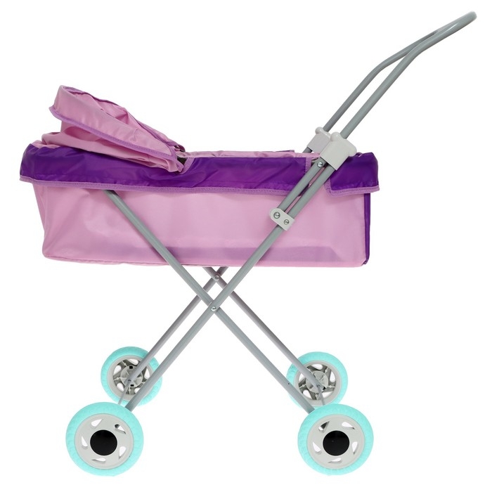 Коляска кукольная №1, цвет сиреневый Коляска кукольная №1, цвет сиреневый