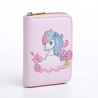 Кошелёк детский на молнии «Выбражулька», цвет розовый Кошелёк детский на молнии «Выбражулька», цвет розовый