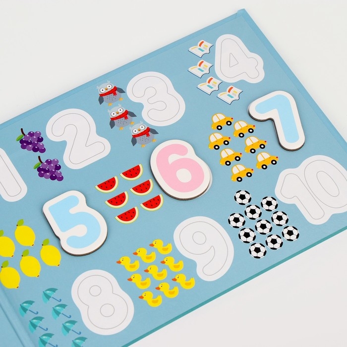 Магнитная доска &laquo;Знания&raquo;, 44 магнита, 2 &times; 18 &times; 25 см