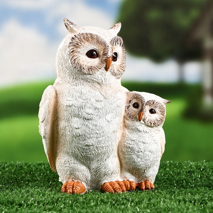 Садовая фигура Садовая фигура "Полярные совы" 13х10х18см