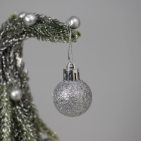 Ёлка декор "С шариками и блёстками, в горшочке" 23х7,5 см Ёлка декор "С шариками и блёстками, в горшочке" 23х7,5 см