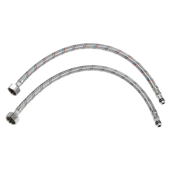 Смеситель для раковины ZEIN Z2736, кран-букса латунь 1/2 Смеситель для раковины ZEIN Z2736, кран-букса латунь 1/2", с подводкой, хром