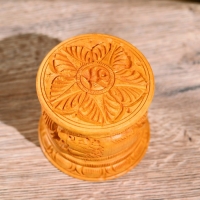 Шкатулка "Флора" дерево кадам 7,5х7,5х7 см