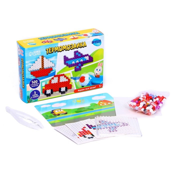 Термомозаика &laquo;Весёлый транспорт&raquo; с игровым полем