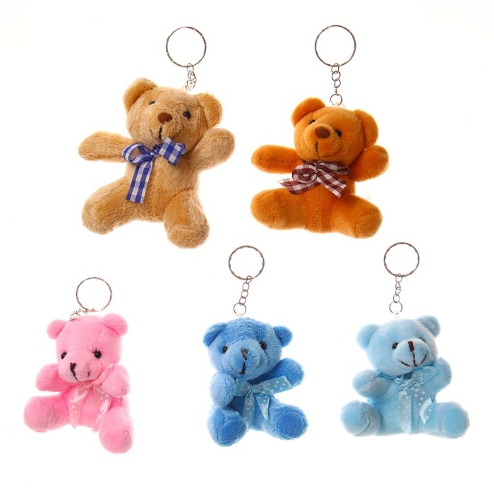 Игрушка-брелок &laquo;Мишка в шарфе&raquo;, цвета МИКС