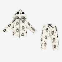 Комплект: толстовка и брюки Крошка Я &laquo;Еноты&raquo;, цвет белый, рост 62-68 см