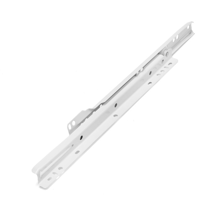 Роликовые направляющие ТУНДРА, L=300 мм, толщина 0,8 мм, белые, 2 шт. Роликовые направляющие ТУНДРА, L=300 мм, толщина 0,8 мм, белые, 2 шт.