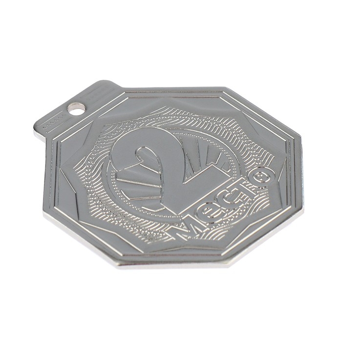 Медаль призовая 199, d= 5 см. 2 место. Цвет серебро. Без ленты Медаль призовая 199, d= 5 см. 2 место. Цвет серебро. Без ленты