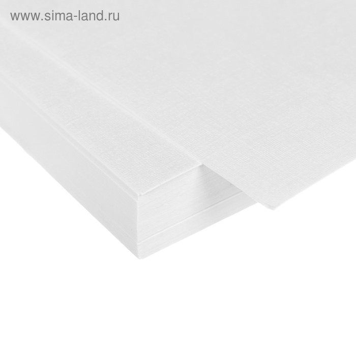 Бумага для рисования А4, 50 листов, тиснение Бумага для рисования А4, 50 листов, тиснение "лён", 200 г/м²