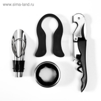 Шкатулка дерево, кожзам для 2 бутылок "Чёрная с оранжевой вставкой" 4 предмета 34,5х20х12 см 51968 Шкатулка дерево, кожзам для 2 бутылок "Чёрная с оранжевой вставкой" 4 предмета 34,5х20х12 см 51968