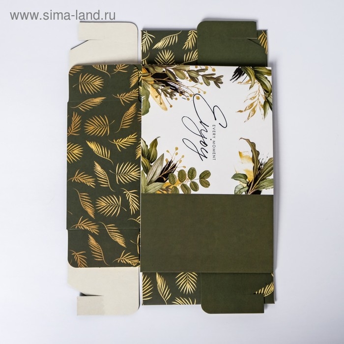 Коробка подарочная складная, упаковка, &laquo;Enjoy&raquo;, 14 х 14 х 8 см