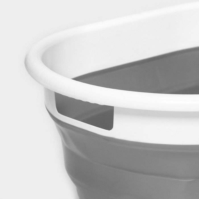 Таз складной Доляна, 39 л, 61,5×44×26,5 см, цвет серый Таз складной Доляна, 39 л, 61,5×44×26,5 см, цвет серый